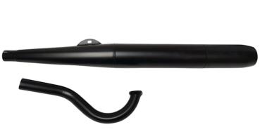 Auspuff RS Zigarre 28mm schwarz